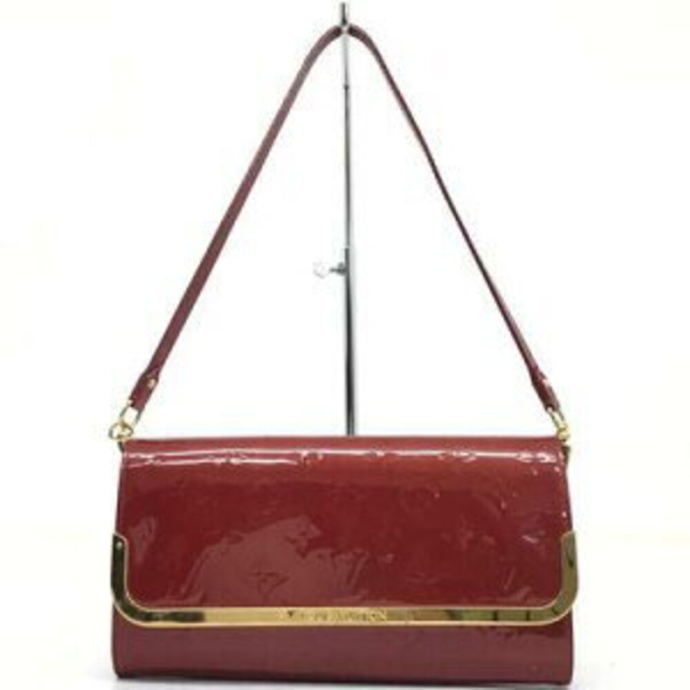 Louis Vuitton Rossmore Shoulder Bag Clutch Monogram Vernis Patent Red